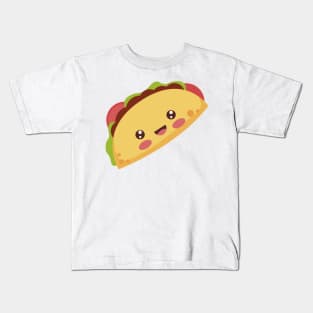 Cute Kawaii Tacos Kids T-Shirt